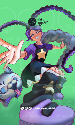 Comission lily lovebraids