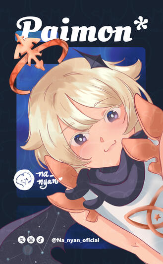 Paimon Comission, Genshin Impact.